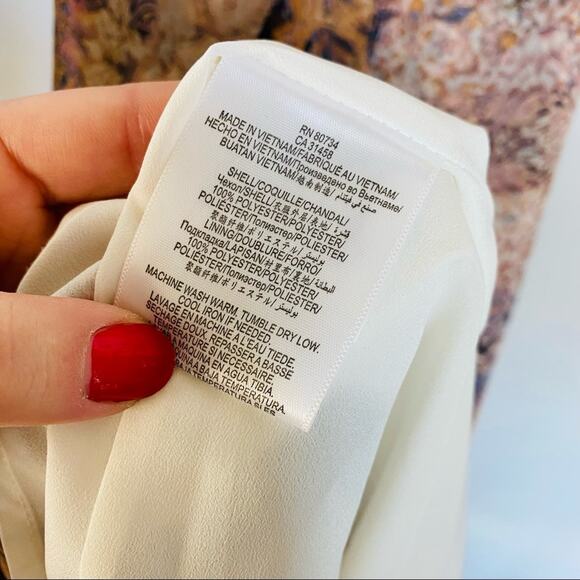 BCBG GENERATION Pink Cream Patchwork Paisley Print Ruffle Tank Mini Dress XXS - Picture 7 of 8